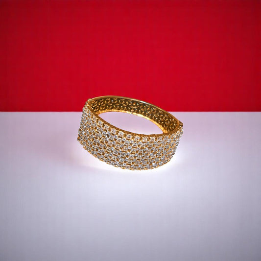 Zirconia Gold Polish Bracelet
