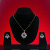 Zircon Red Rubia Pendant Set