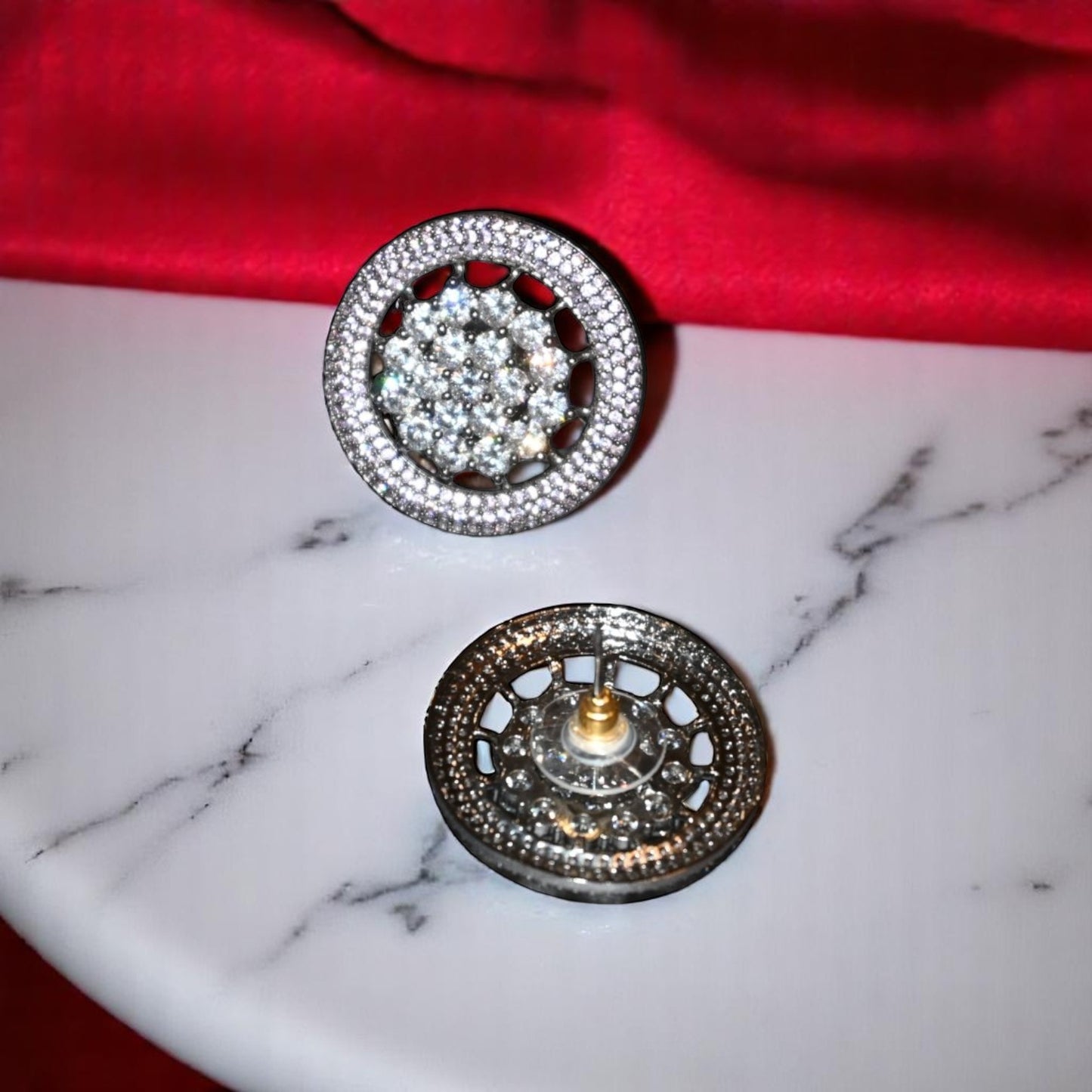 Big Circle Zircon Studs
