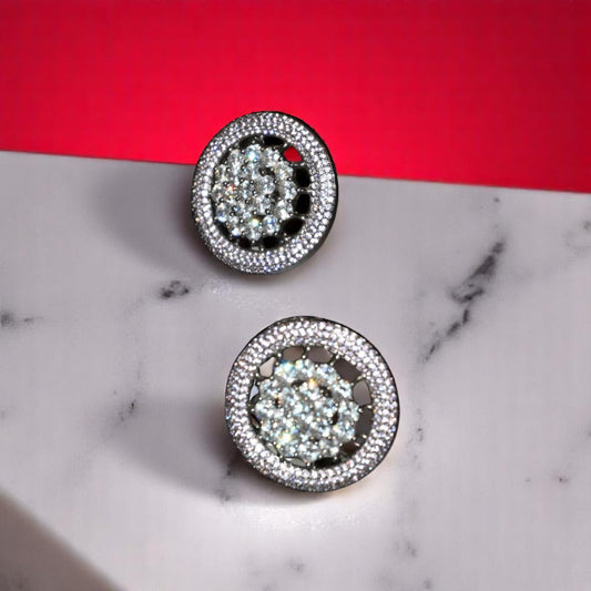Big Circle Zircon Studs