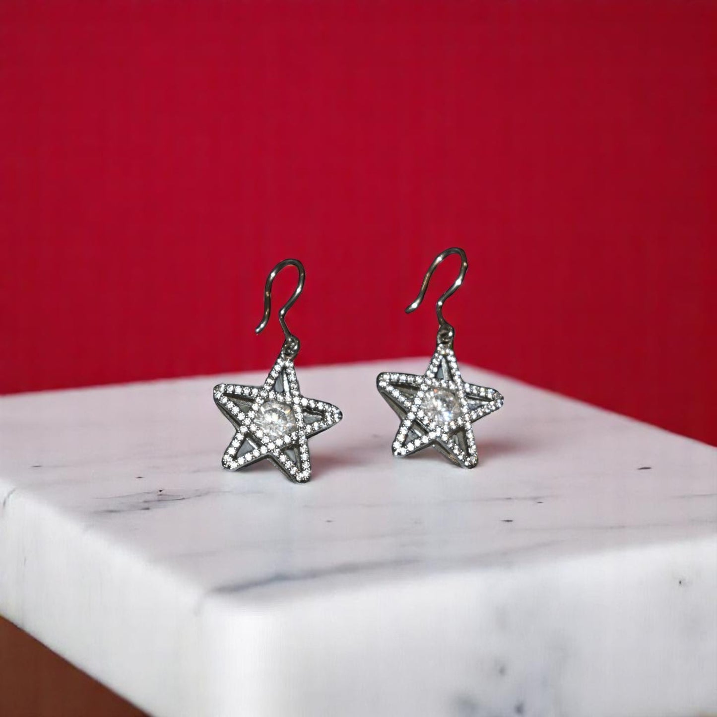Zircon Star Danglers
