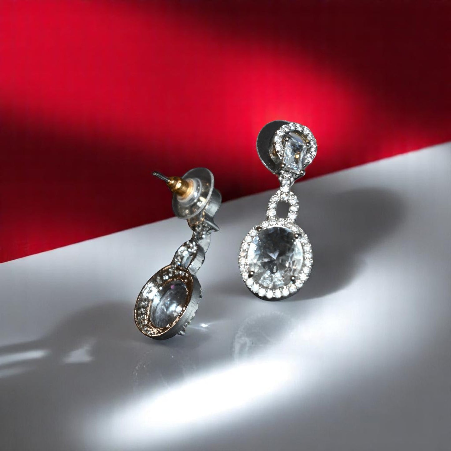 Zircon white Gemstone Earrings