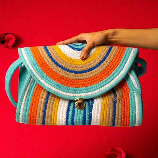 Multi Shades Rope Sling Bag