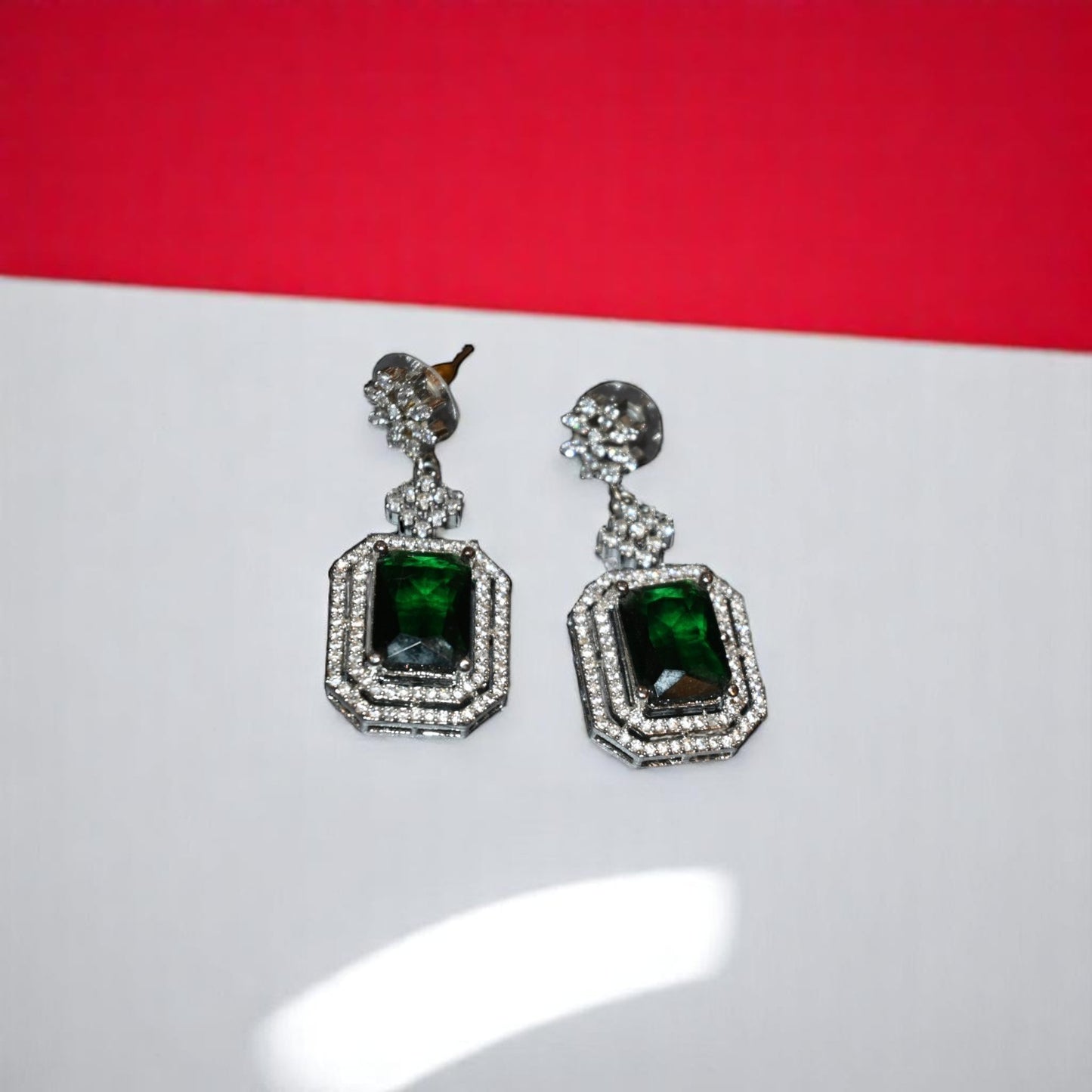 Zircon Green Gemstone Earrings