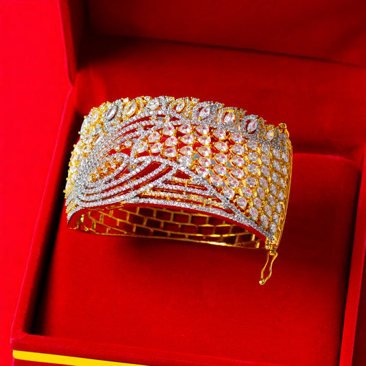 Zirconia Gold Polish Bracelet