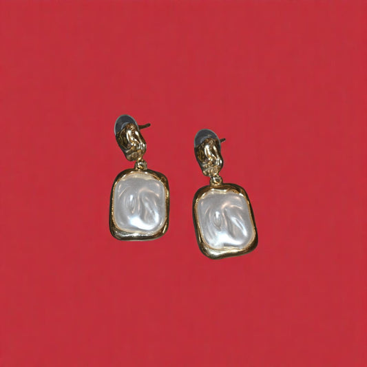 Synthetic Pearl Earrings