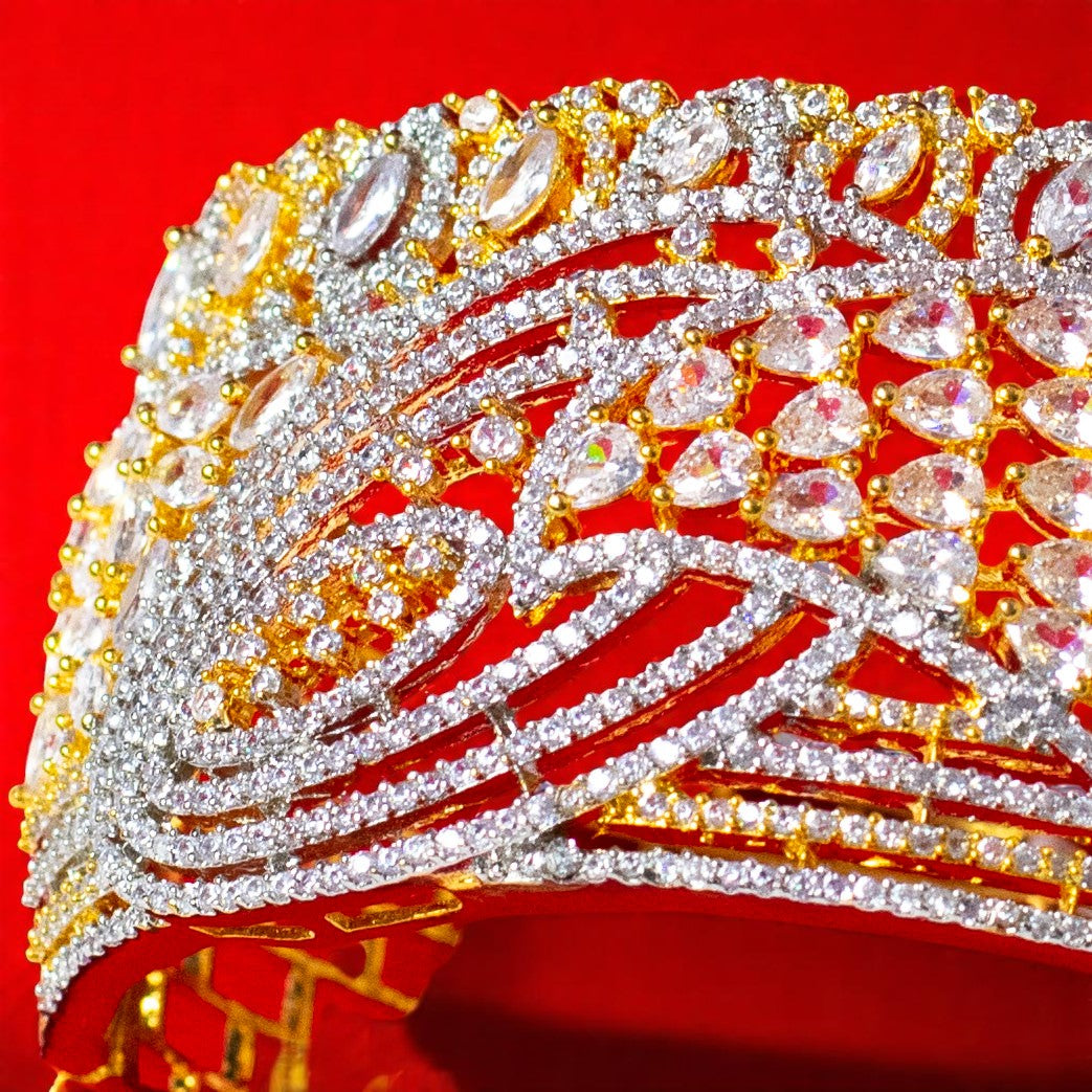Zirconia Gold Polish Bracelet