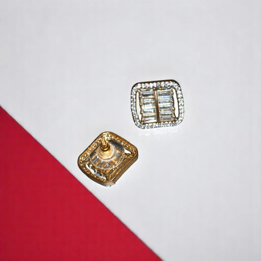 Swarovski Cushion Shape Studs