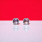Pink Gemstone Zircon Studs