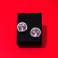 Pink Gemstone Zircon Studs