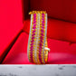 Zirconia Gold Polish Rubia Bracelet