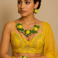 Yellow-Green Handmade Floral Haldi-Mehendi Bridal Jewelry Set