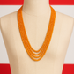 Five Strand Emerald Onyx Stone Beads Necklace For Women and Girls