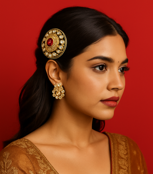 Kundan Hair Clip