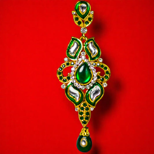 Green Kundan Necklace Set