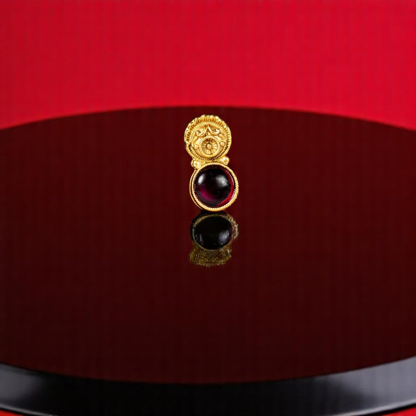 Gold Polish Round Necklace Set 003