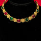 Gold Polish Round Necklace Set 003