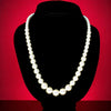White synthetic Pearl Single Strand Mala