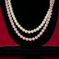 White and Pink Synthetic pearl Double Strand Mala