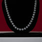Black Synthetic Pearl Single Strand Mala
