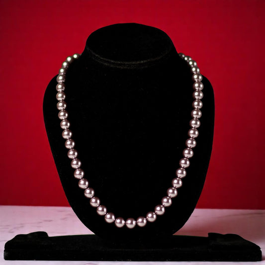Copper Synthetic Pearl Single Strand Mala