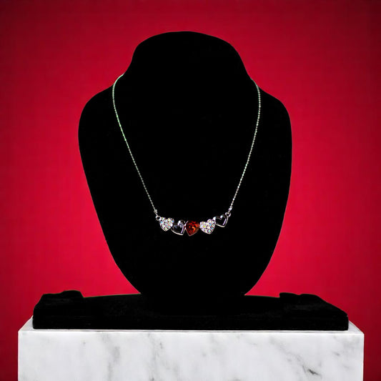 Sparkling Swarovski Crystal Heart Pendant – Timeless Elegance - Imitation Jewellery