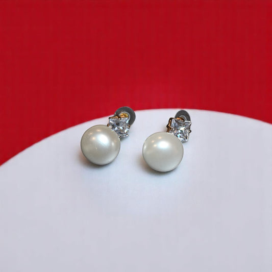 Synthetic Pearl Studs