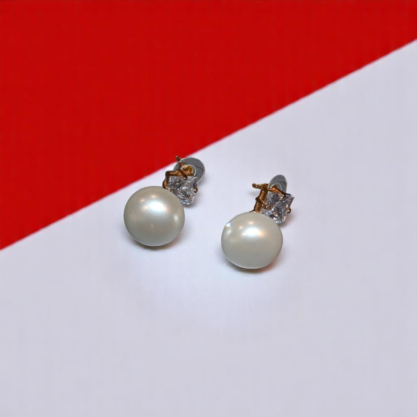 Synthetic Pearl Studs