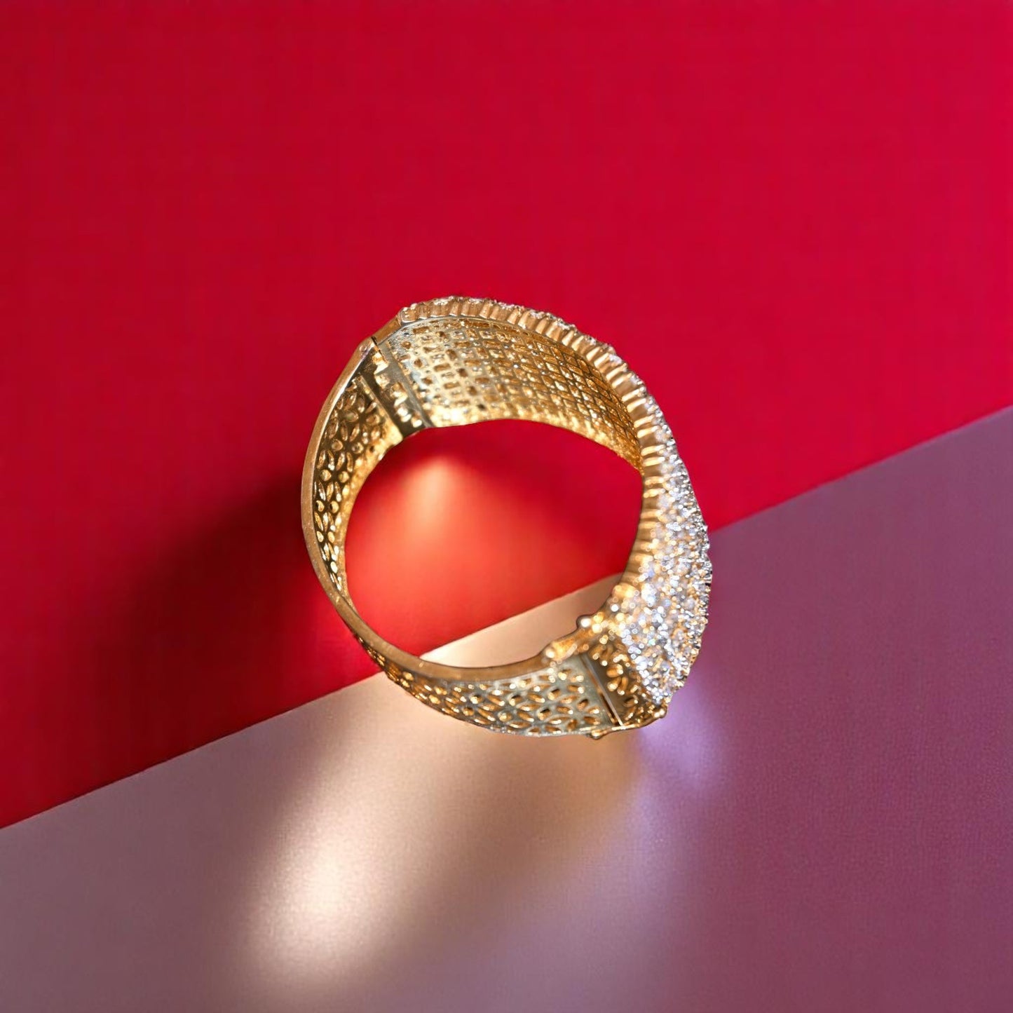 Zirconia Gold Polish Bracelet