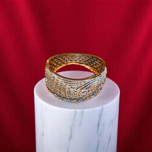 Zirconia Gold Polish Bracelet