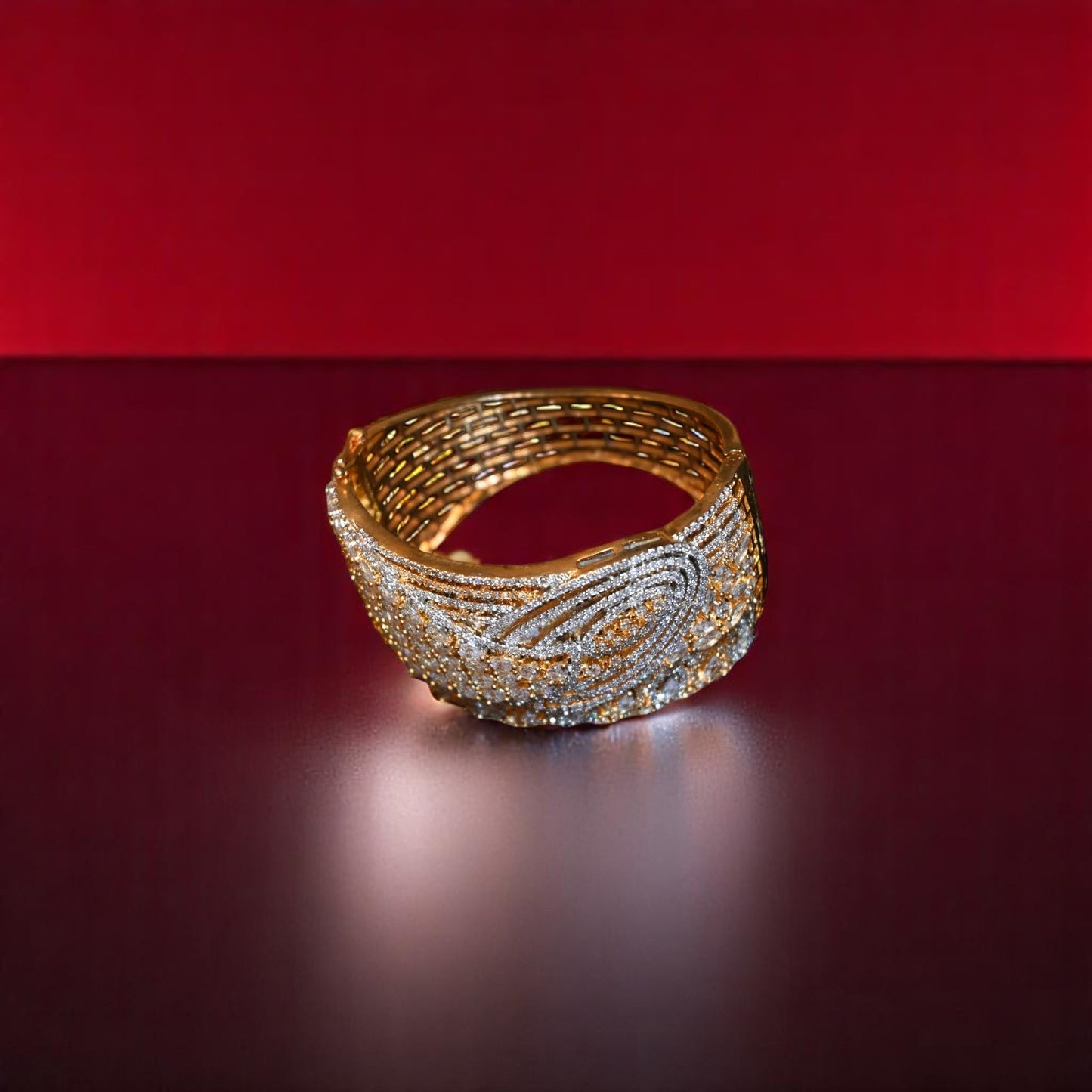 Zirconia Gold Polish Bracelet