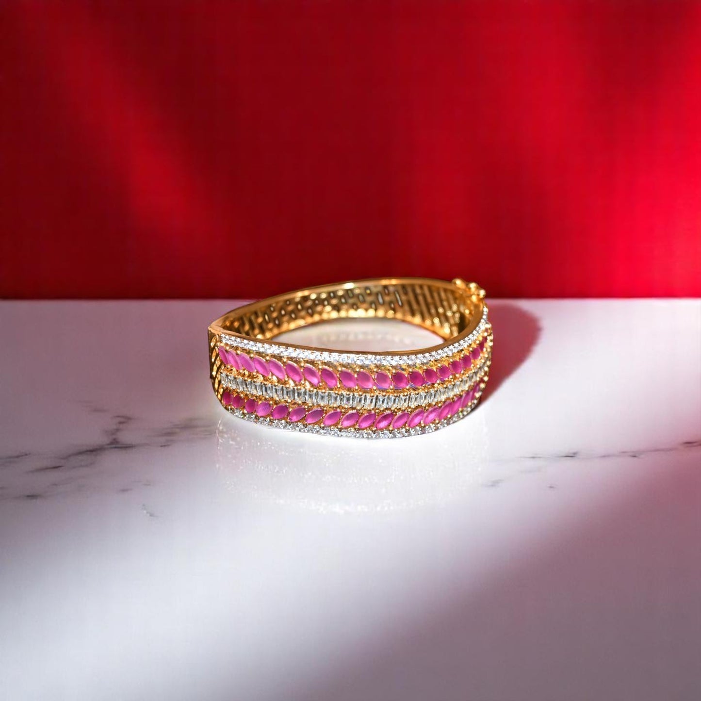 Zirconia Gold Polish Rubia Bracelet