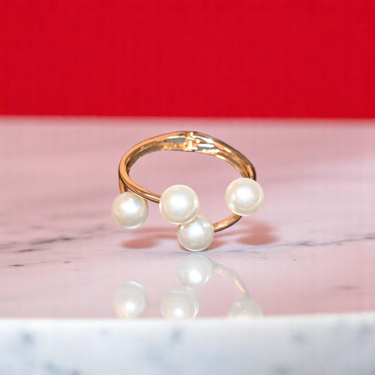 Synthetic Four Pearl Bracelet