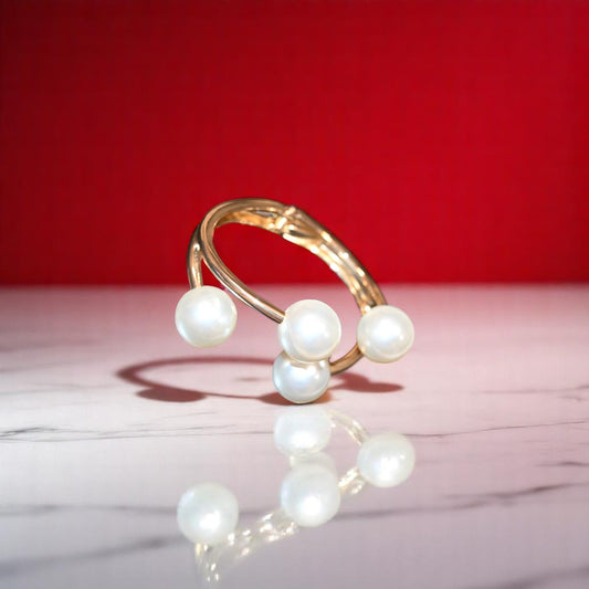 Synthetic Four Pearl Bracelet
