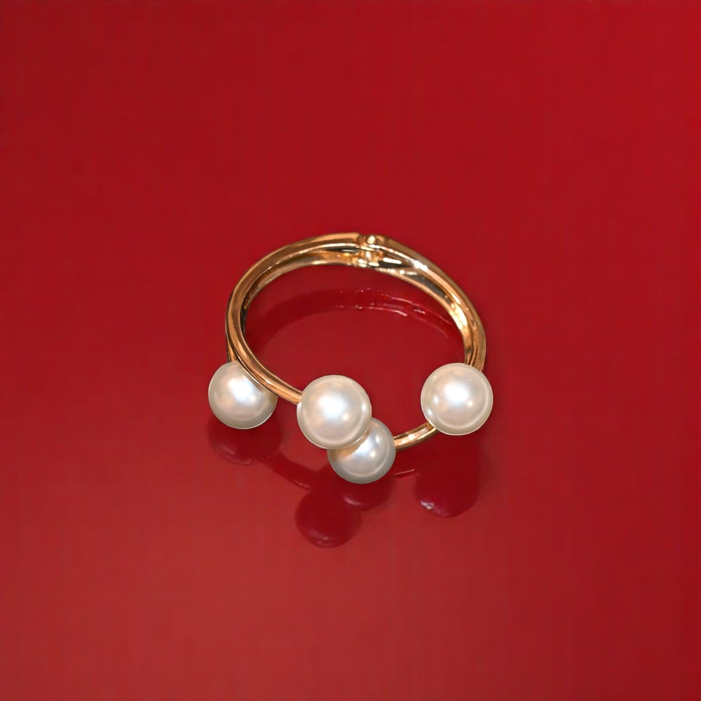 Synthetic Four Pearl Bracelet