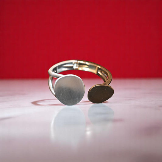 Golden Silver Coin Bracelet