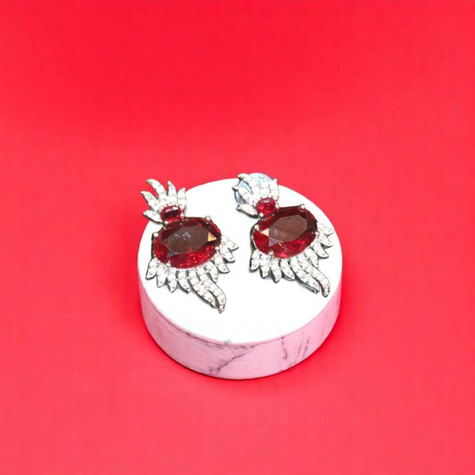 Zircon Ruby Studs