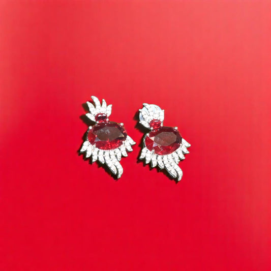 Zircon Ruby Studs