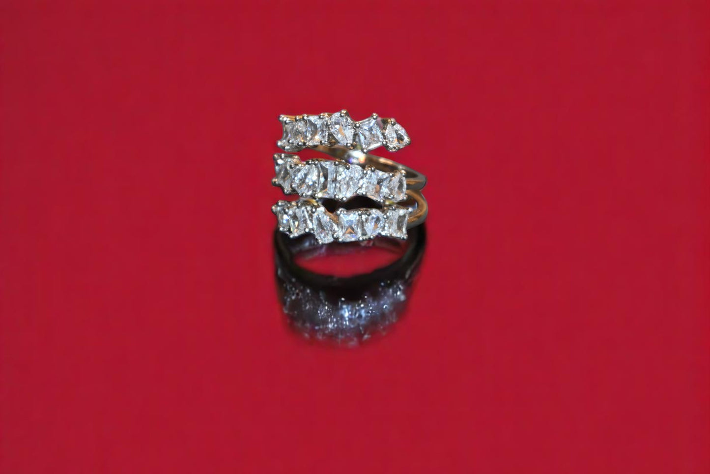 Swarovski Triple Challa Ring for Her - Him