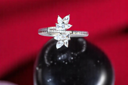 Swarovski Crystal Zircon Adjustable Ring for Her