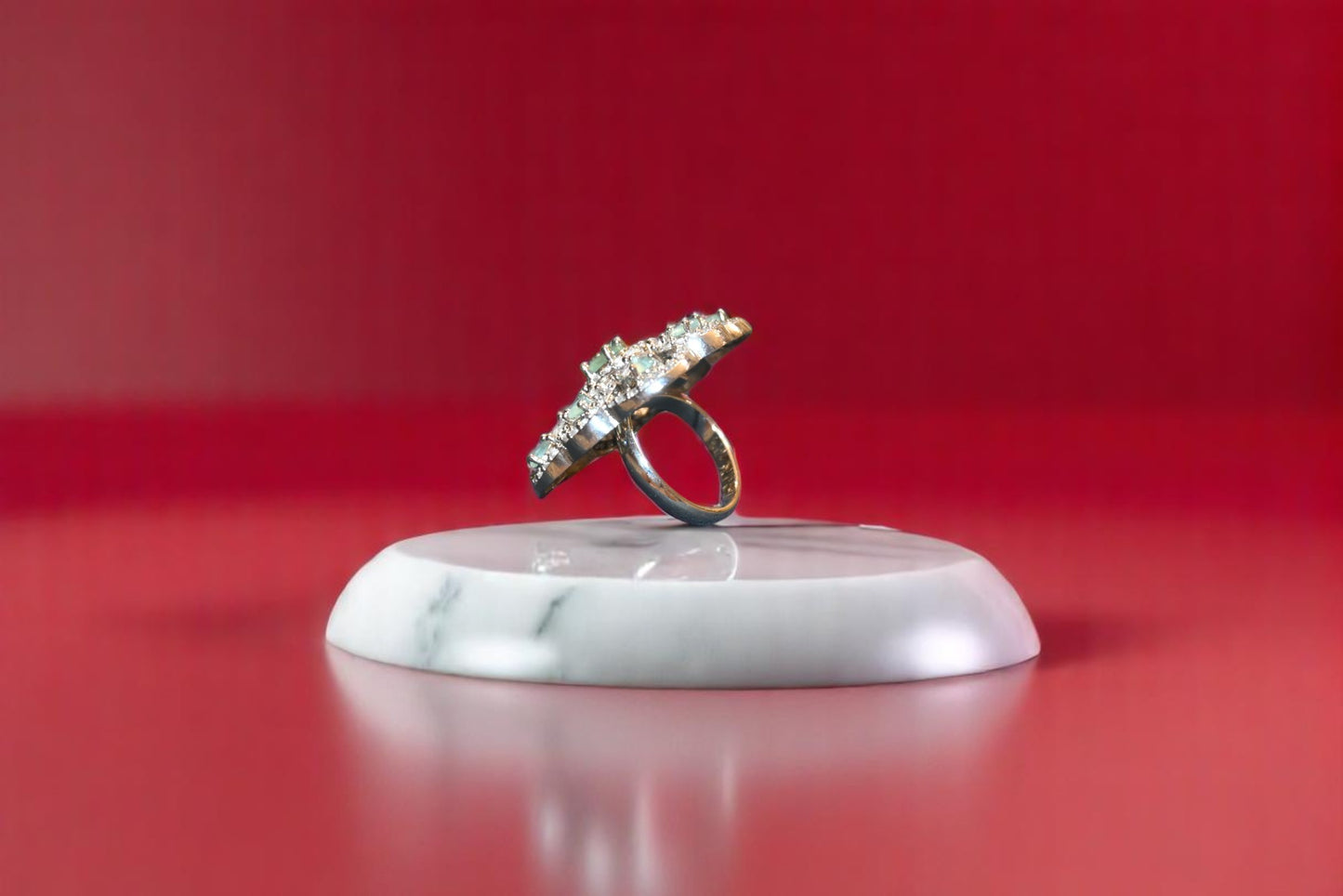 Sea Green Gemstones Zirconia Ring For Her