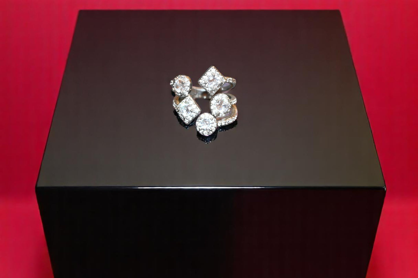 Zirconia White Stone Ring for Him - Her