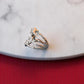 Zirconia White Stone Ring for Him - Her