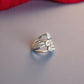 Zirconia White Stone Ring for Him - Her