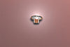 92.5 Silver Orange Gemstone Cushion Shape Ring for Her