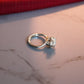 Swarovski Crystal Flower Cut Silver Adjustable Ring for Her
