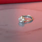 Swarovski Crystal Flower Cut Silver Adjustable Ring for Her