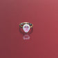 92.5 Silver Zircon Pink Gemstone Adjustable Ring For Her