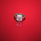 92.5 Silver Zircon Cushion Shape Pink Gemstone Adjustable Ring of Her