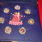 Musical 7 Vachan (7 Vows) Purple Wedding Coin Box, UV Printed, Round Shape, Set of 7 Coins (2.5 Gram Each), 999 Purity – Ready to Ship